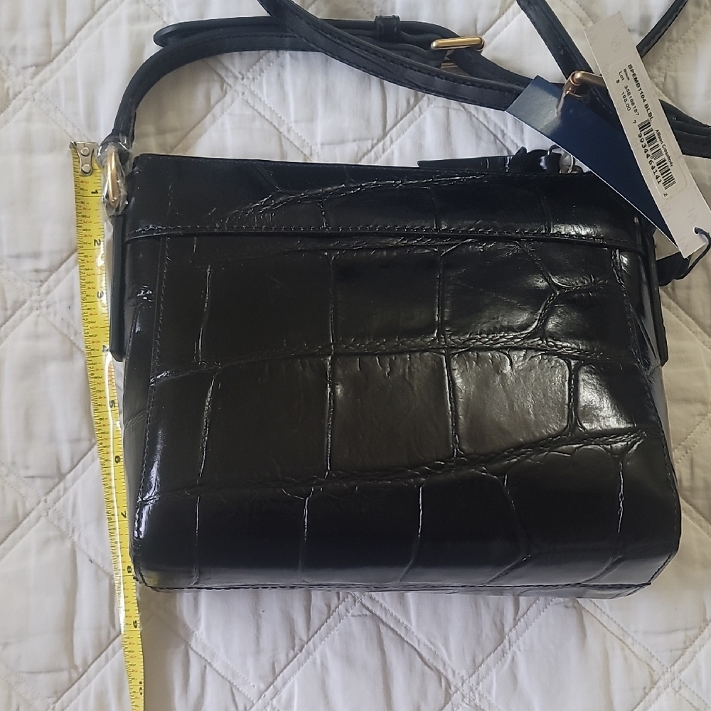 Dooney & Bourke Black Croc-Embossed Crossbody Bag - Picture 5 of 9